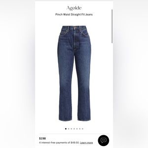 Agolde Pinch Waist Kick Flare Jeans in Placebo 28